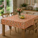Orange Blossom Blush Matt Oilcloth Tablecloth