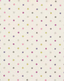 Jali Polka Dots Mulberry Multi 100%  Linen Oilcloth Tablecloth