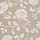 Meadow Taupe Floral Oilcloth Tablecloth by Clarke and Clarke