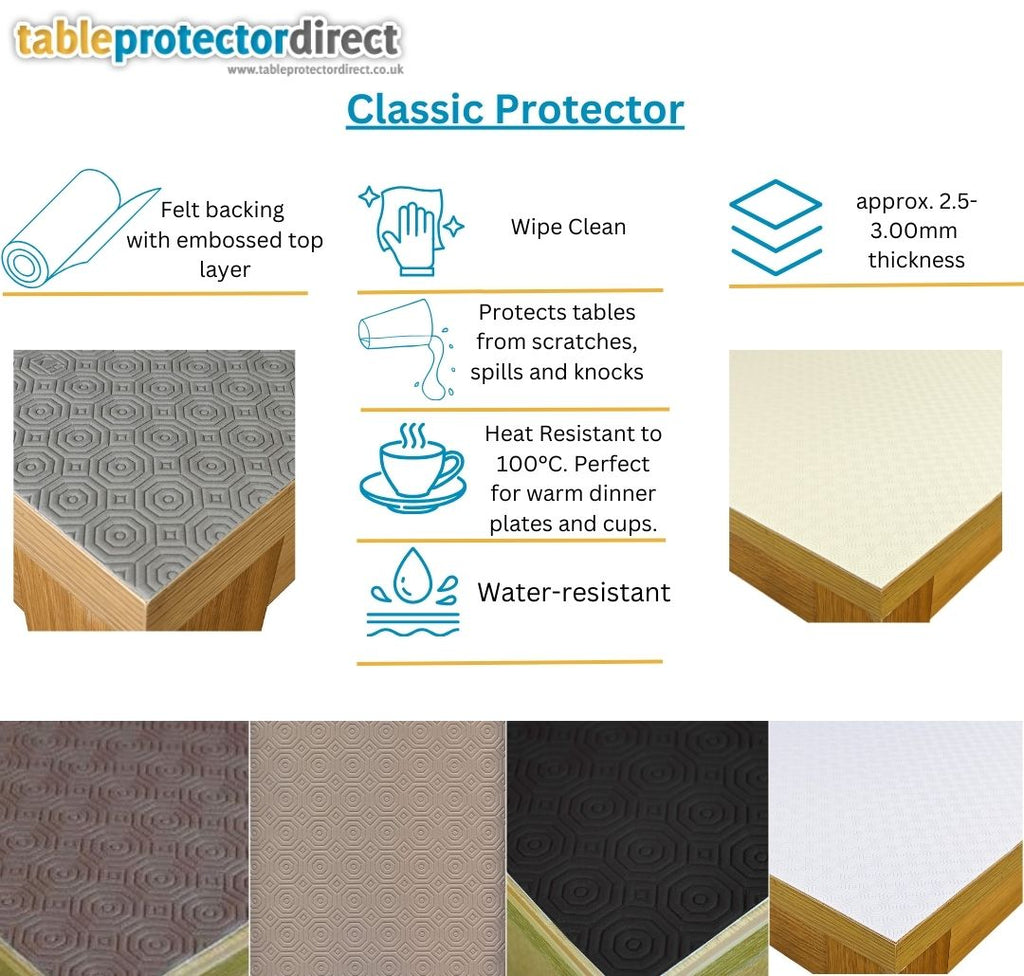 Custom Table Protector Bespoke Made to Measure