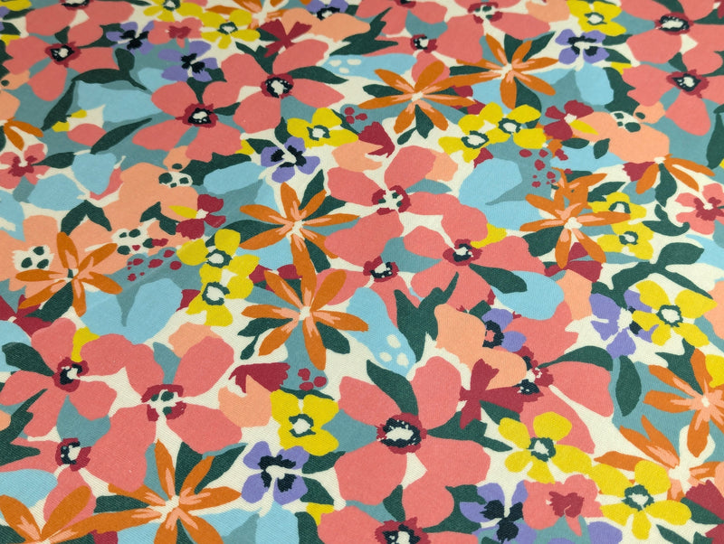 Clementine Summer Matt Oilcloth Tablecloth