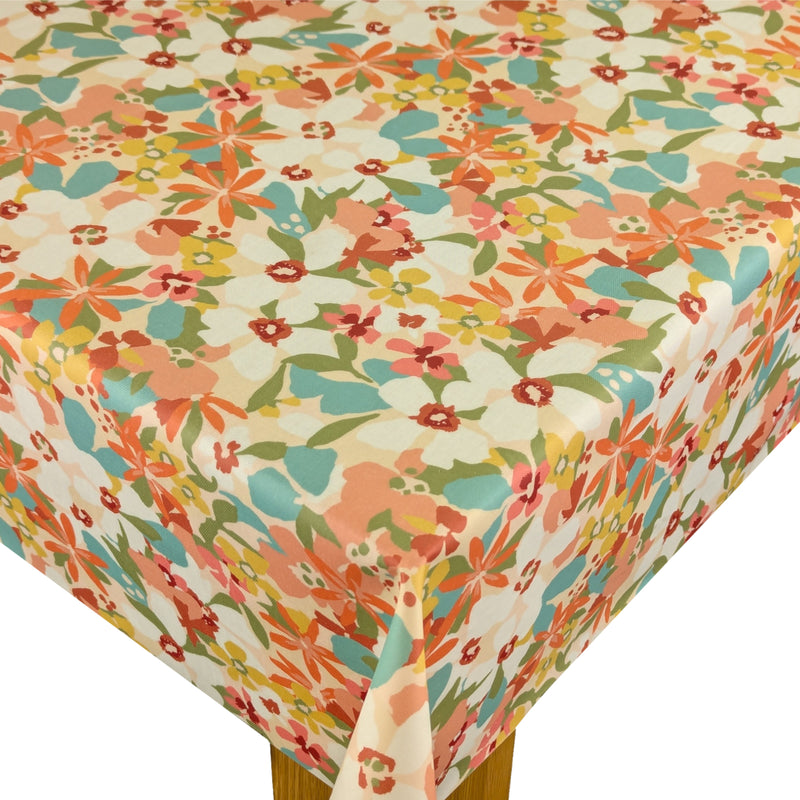 Clementine Spice Matt Oilcloth Tablecloth