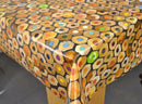 Crayon Collection Vinyl Oilcloth Tablecloth