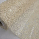 Floral Cream Lace Pattern vinyl tablecloth 200cm x 140cm-Warehouse Clearance