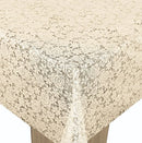 Floral Cream Lace Pattern vinyl tablecloth 200cm x 140cm-Warehouse Clearance