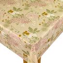 Vintage Floral Vinyl Oilcloth Tablecloth