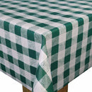 Dark Green 25mm Gingham Check Vinyl Tablecloth