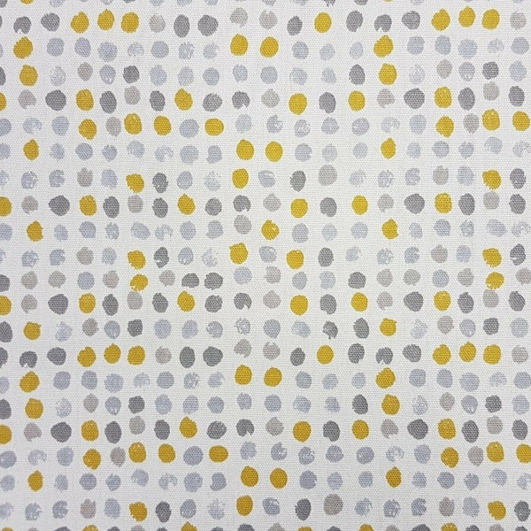Dot Dot Ochre Oilcloth Tablecloth i-Liv  80cm x 132cm - Warehouse Clearance