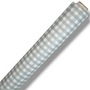 Duckegg Green Bistro Gingham Check  PVC Vinyl Tablecloth Roll 20 Metres x 140cm