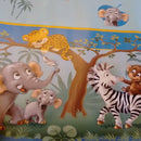 Elephant Border Childrens PVC Vinyl Tablecloth220cm x 140cm
