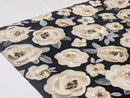 Elodie Charcoal Oilcloth Tablecloth 200cm x 132cm by Clarke and Clarke   - Warehouse Clearance