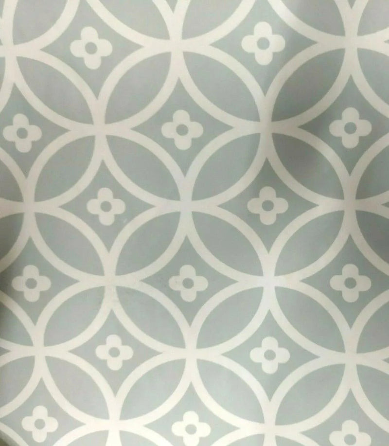 Eloise Grey  PVC Vinyl Wipe Clean Tablecloth 160cm x 140cm- Warehouse Clearance