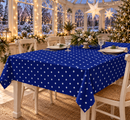 Estrella Blue & White Stars Wipe Clean Tablecloth