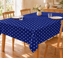 Estrella Blue & White Stars Wipe Clean Tablecloth