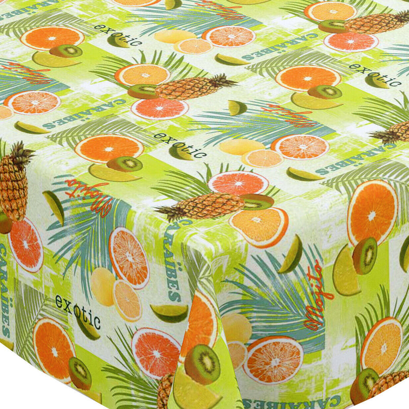 Exotic Fruit vinyl tablecloth 175cm x 140cm-Warehouse Clearance