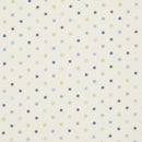 Jali Polka Dots Denim Blue 100%  Linen Oilcloth Tablecloth