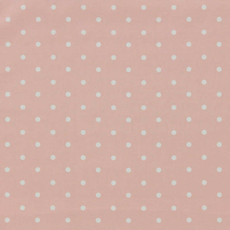 Dotty Blush Pink Oilcloth Tablecloth