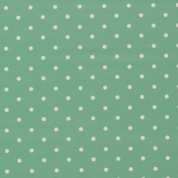 Dotty Seafoam Oilcloth Tablecloth