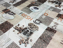 Fresh Coffee PVC Vinyl Wipe Clean Tablecloth  190cm x 140cm Warehouse Clearance