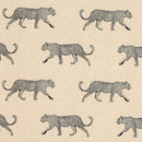 Leopard Linen Natural Oilcloth Tablecloth