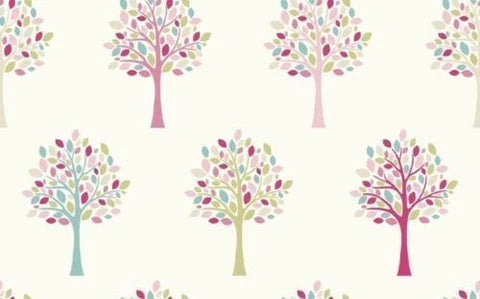 Orchard Pink 100% Cotton Fabric by Fryetts 95cm x 95cm Warehouse Clearance
