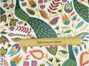 Round PVC Tablecloth Fryetts Peacock Teal Oilcloth 132cm