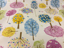 Fun Trees Multi PVC Vinyl Wipe Clean Tablecloth  170cm x 140cm Warehouse Clearance