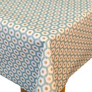 Geometric Duck Egg Shapes Vinyl Oilcloth Tablecloth
