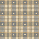 Sweetheart Check Grey Vinyl Tablecloth 14.1 Metres x 140cm - Warehouse Clearance