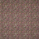 Kelmscott Claret Floral  Oilcloth Tablecloth by i-Liv  ROUND 130cm - Warehouse Clearance