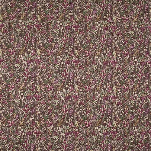 Kelmscott Claret Floral  Oilcloth Tablecloth by i-Liv  ROUND 130cm - Warehouse Clearance