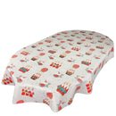 Santa Lapland Silver Grey Vinyl Oilcloth Tablecloth