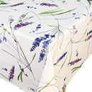 Lavender Stems Vinyl Oilcloth Tablecloth