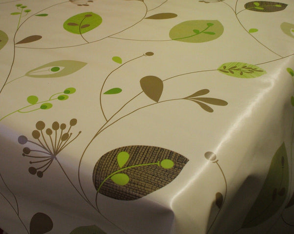 Leaves and Stems PVC Vinyl Wipe Clean Tablecloth  160cm x 230cm Warehouse Clearance (Copy)