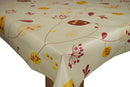 Leaves and Stems Autumn Spice PVC Vinyl Tablecloth 20 Metres