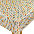 Fryetts Odense Burnt Orange Scandi Cotton Oilcloth Tablecloth