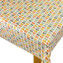 Fryetts Odense Burnt Orange Scandi Cotton Oilcloth Tablecloth