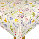 Summer Butterfly Floral Multi Tex Vinyl Oilcloth Tablecloth