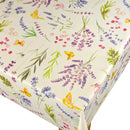Summer Butterfly Floral Multi Tex Vinyl Oilcloth Tablecloth