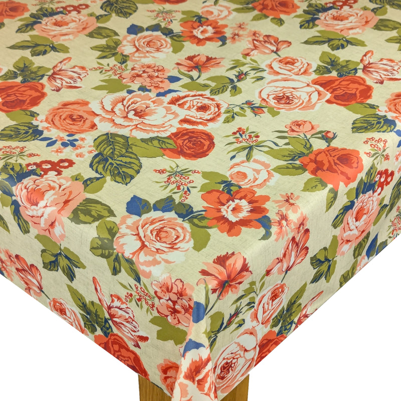 Genevieve Spice Matt Oilcloth Tablecloth