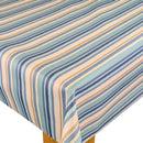Tutti Fruity Denim Stripe  Matt Oilcloth Tablecloth