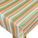 Tutti Fruity Autumn Spice Stripe  Matt Oilcloth Tablecloth