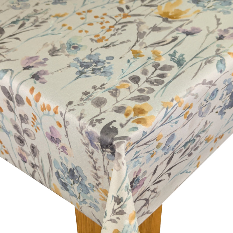 Wild Flowers Cornflower Oilcloth Tablecloth by I-Liv SMD