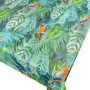 Parrot Rainforest Jungle Teal Vinyl Tablecloth