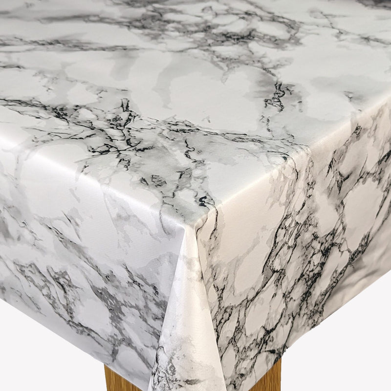 Marble Effect Granite Grey PVC Vinyl Tablecloth Roll 20 Metres x 140cm