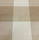 Maxine Taupe Squares PVC Vinyl Wipe Clean Tablecloth 140cm x 140cm