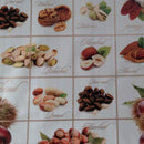 Dried Nutty Nuts PVC Vinyl Tablecloth 20 Metres x 140cm Full Roll
