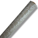 Modern Scroll Pebble  PVC Vinyl Tablecloth 20 Metres x 140cm Roll