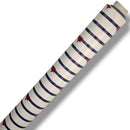 Navy Stripe Red Star PVC Vinyl Tablecloth 15.2 Metres x 140cm