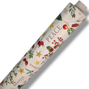 Christmas Holly and Berries PVC Vinyl Oilcloth Tablecloth